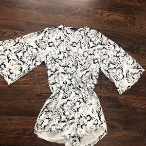 Oliviaceous White Romper